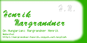 henrik margrandner business card